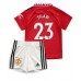 Billige Manchester United Luke Shaw #23 Hjemmetrøye Barn 2022-23 Kortermet (+ korte bukser)